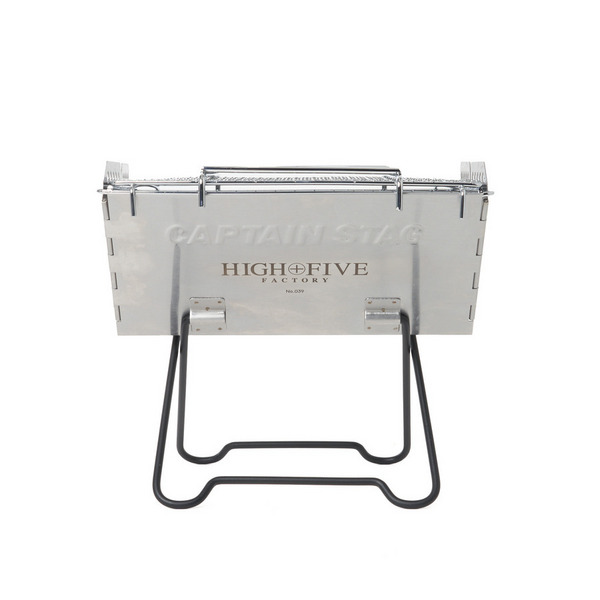 CAPTAIN STAG×HFF V Type Smart Grill Mini 詳細画像 Silver 1