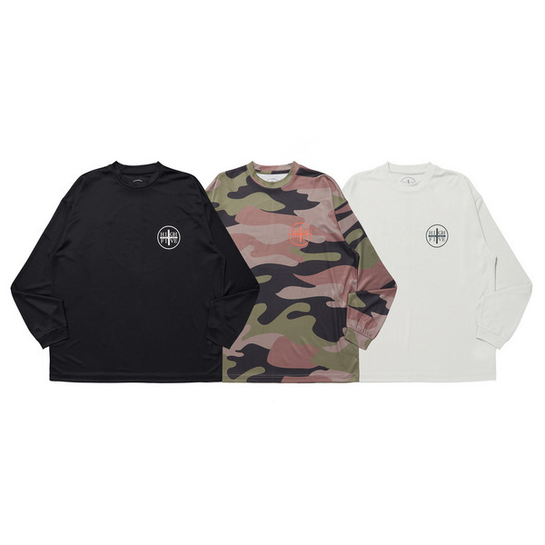 HFF Basic Logo Dry LS Tee 詳細画像 Grey 7