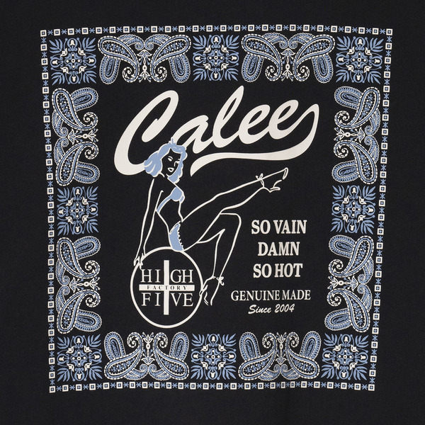 HFF×CALEE RETRO GIRL BANDANNA TEE 詳細画像 White 4