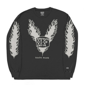 HFF FIRE PATTERN LOGO LS TEE 詳細画像