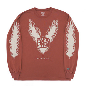 HFF FIRE PATTERN LOGO LS TEE 詳細画像