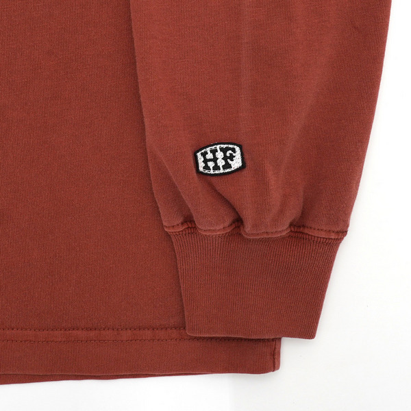 HFF FIRE PATTERN LOGO LS TEE 詳細画像 Burgundy 10