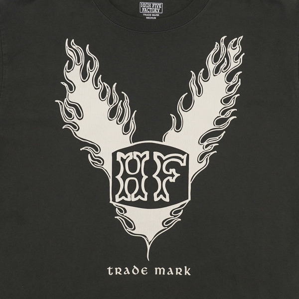 HFF FIRE PATTERN LOGO LS TEE 詳細画像 Burgundy 3