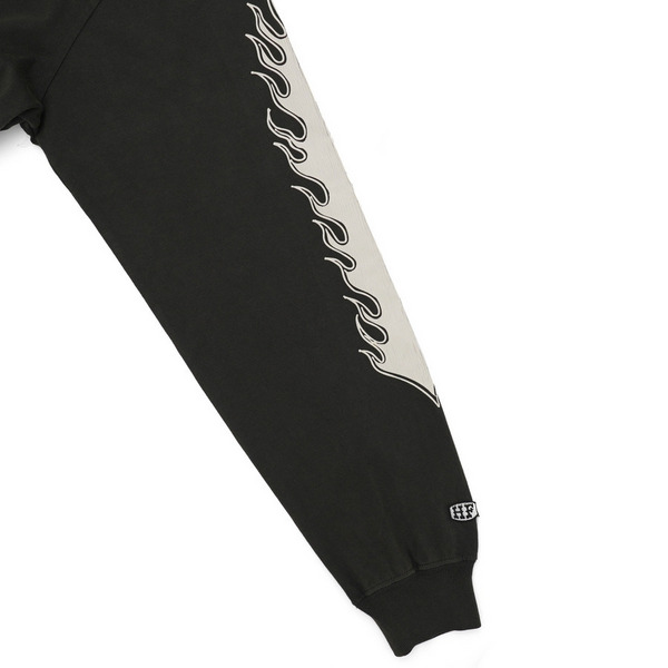 HFF FIRE PATTERN LOGO LS TEE 詳細画像 Burgundy 5