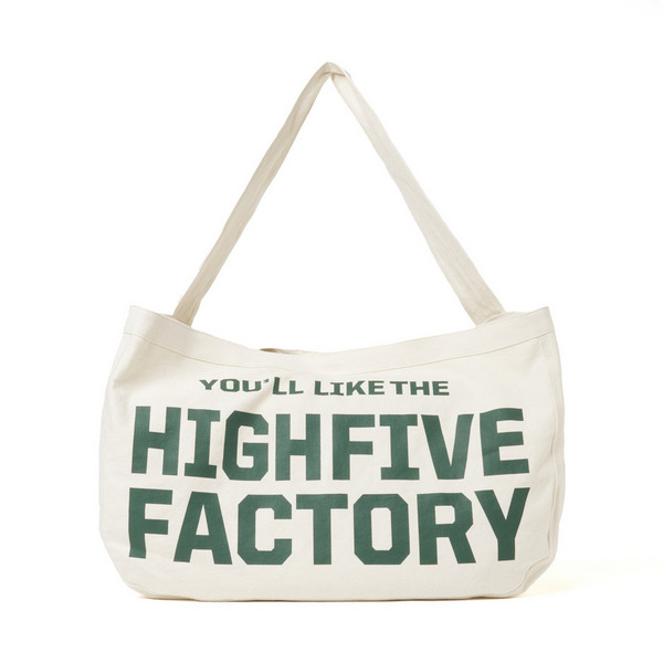 HFF NEWS PAPER BAG 詳細画像 Natural/Green 2