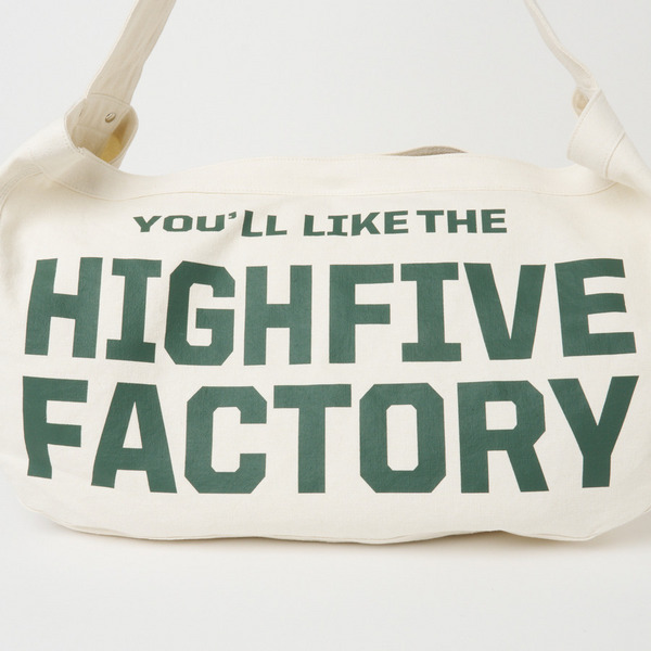 HFF NEWS PAPER BAG 詳細画像 Natural/Green 5