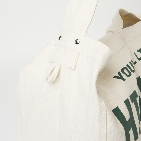 HFF NEWS PAPER BAG 詳細画像 Natural/Green 8