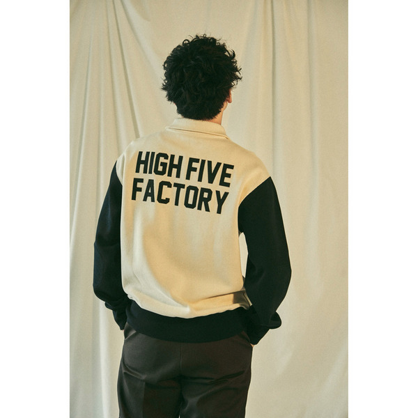 HFF PATCH LOGO HALF ZIP SWEAT 詳細画像 Offwhite&times;Black 10