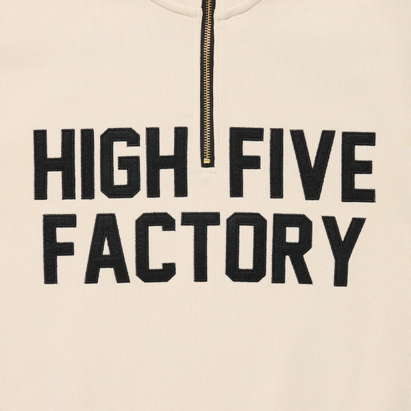 HFF PATCH LOGO HALF ZIP SWEAT 詳細画像 Offwhite&times;Black 5