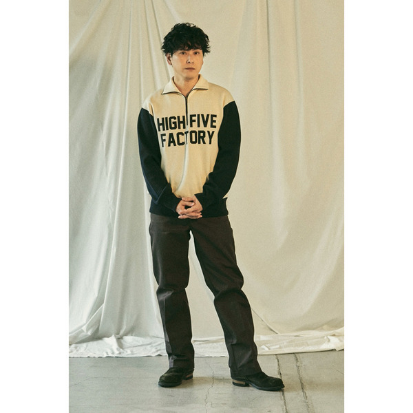 HFF PATCH LOGO HALF ZIP SWEAT 詳細画像 Offwhite&times;Black 9