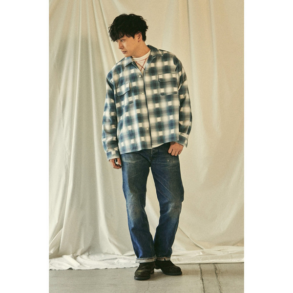 HFF PRINTED FLANNEL SHIRT 詳細画像 Turquoise 11